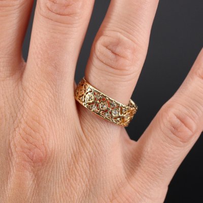 18 Karat 20th Century Yellow Gold Antique Ring-OLU-1403628