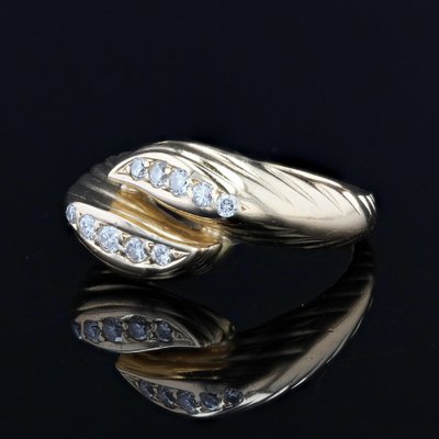 18 Karat Modern Yellow Diamonds and Gold Ring-OLU-1446779