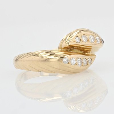 18 Karat Modern Yellow Diamonds and Gold Ring-OLU-1446779