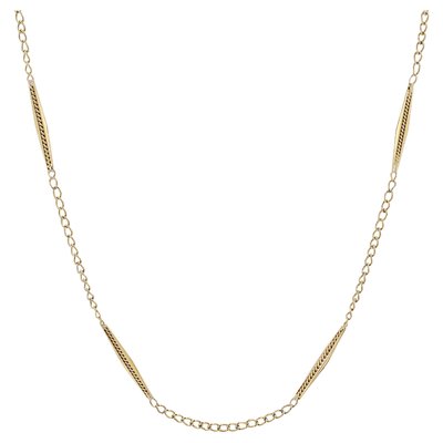 18 Karat Yellow Gold Chain Necklace, 1960s-OLU-2027408