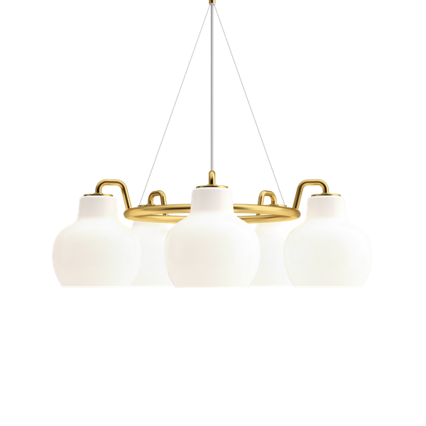 VL Ring Crown 5 Chandelier Lamp by Louis Poulsen