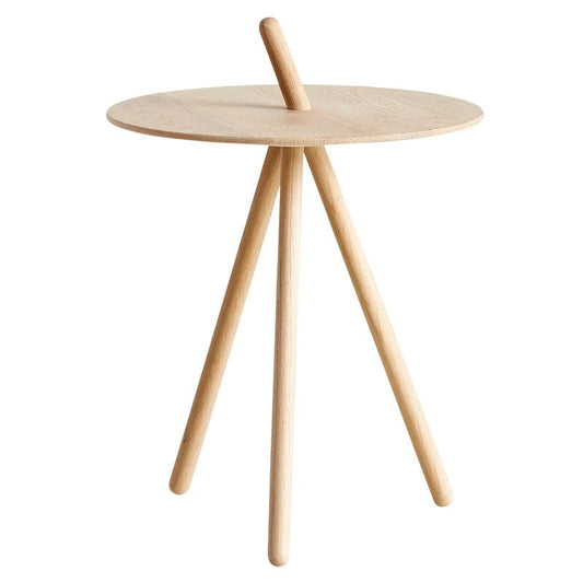 Come Here side table by Woud #white pigmented lacquered oak #