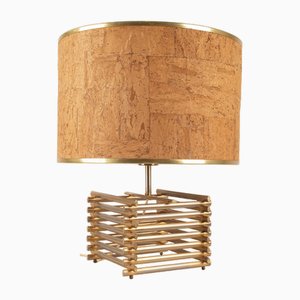 18kt Gold-Plated Table Lamp, 1970s-BAD-1709160