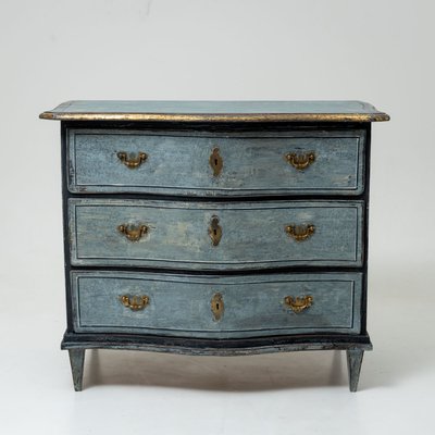 18th Century Baroque Blue Chest of Drawers-VEI-2021243