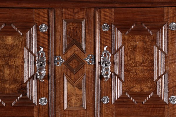 18th Century Baroque Buffet in Walnut with 4 Original Iron Locks, 1750s-DXD-1702853