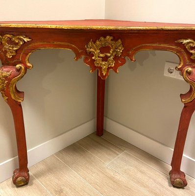 18th Century Baroque Corner Console Table-NUC-1444621