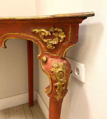 18th Century Baroque Corner Console Table-NUC-1444621