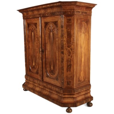 18th Century Baroque Walnut Wood Cabinet, 1740s-DXD-2033233