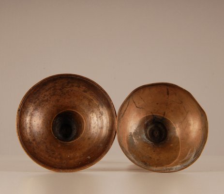 18th Century Candlestick Vases with Bell Nozzle and Stepped Base, Set of 2-GOE-952160