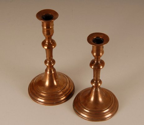 18th Century Candlestick Vases with Bell Nozzle and Stepped Base, Set of 2-GOE-952160