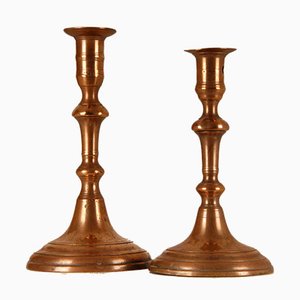 18th Century Candlestick Vases with Bell Nozzle and Stepped Base, Set of 2-GOE-952160