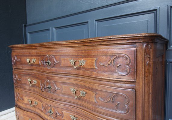 18th Century Carved Oak Baroque Chest of Drawers-TAT-2025965