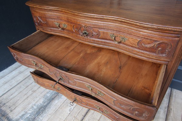 18th Century Carved Oak Baroque Chest of Drawers-TAT-2025965