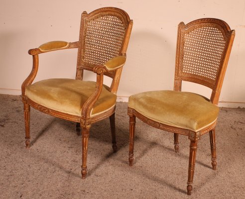 18th Century Chairs & Armchairs, Set of 6-HPU-1193927