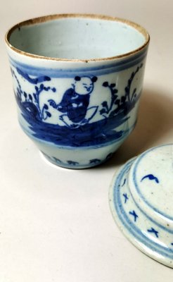 18th Century Chinese Hand Painted Porcelain Jars, Set of 2-QRS-711598