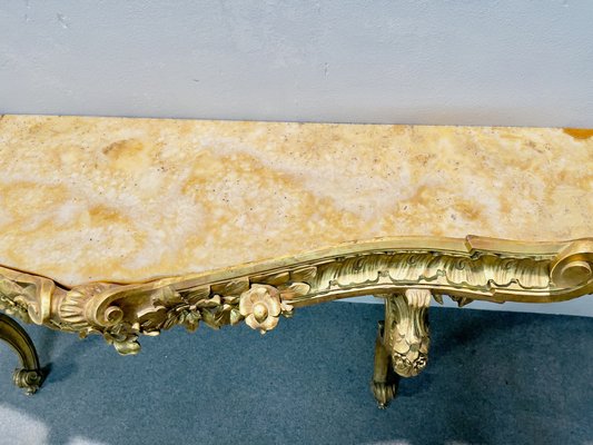 18th Century Console in Gilt Hand-Carved Wood-NUO-1356691