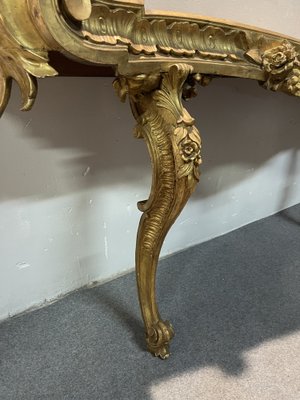 18th Century Console in Gilt Hand-Carved Wood-NUO-1356691