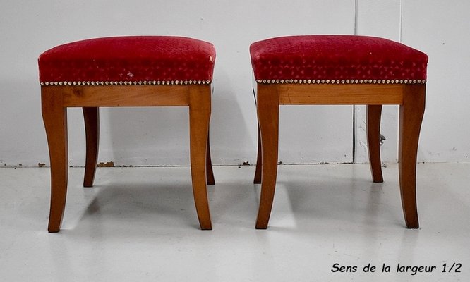 18th Century Directoire Mahogany Stools, Set of 2-RVK-730410