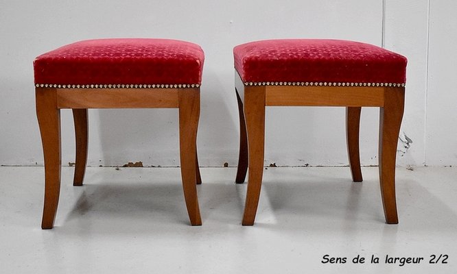 18th Century Directoire Mahogany Stools, Set of 2-RVK-730410