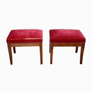 18th Century Directoire Mahogany Stools, Set of 2-RVK-730410