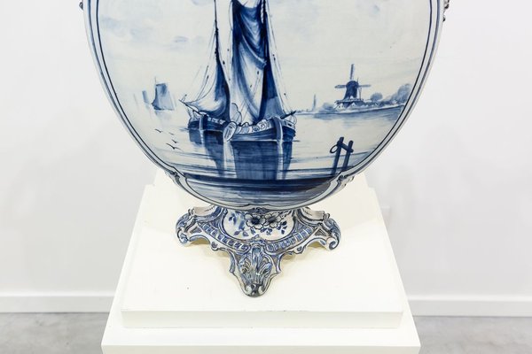 18th Century Dutch Delft Blue Vase-UJE-779008