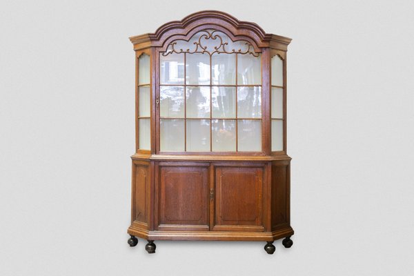 18th Century Dutch Library Display Vitrine Cabinet-KL-1349107