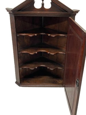 18th Century Dutch Oak Hanging Corner Cabinet-UCH-1378023