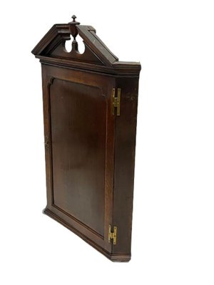 18th Century Dutch Oak Hanging Corner Cabinet-UCH-1378023