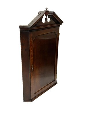 18th Century Dutch Oak Hanging Corner Cabinet-UCH-1378023