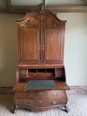 18th Century Empire Mahogany Secretary-GTG-1806513