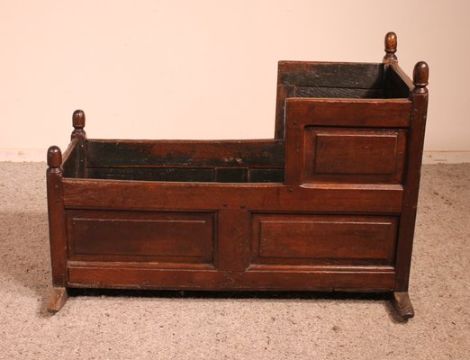 18th Century English Cradle in Oak-HPU-827174