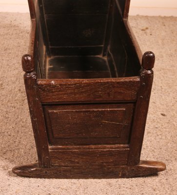 18th Century English Cradle in Oak-HPU-827174