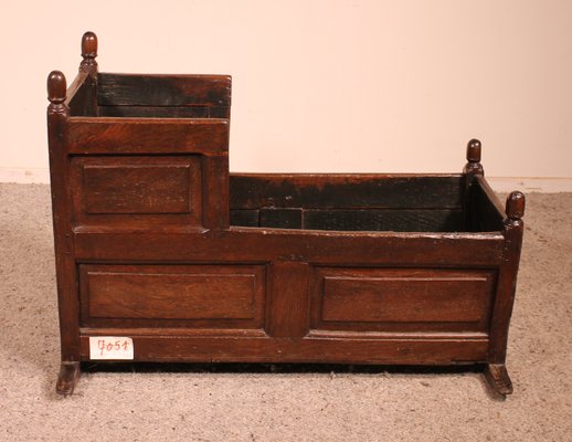 18th Century English Cradle in Oak-HPU-827174