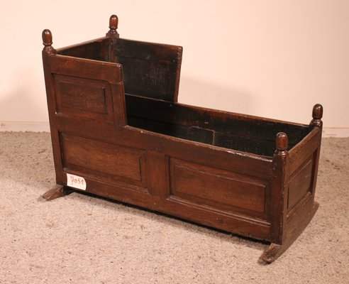 18th Century English Cradle in Oak-HPU-827174