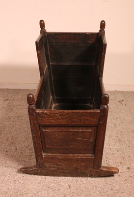 18th Century English Cradle in Oak-HPU-827174