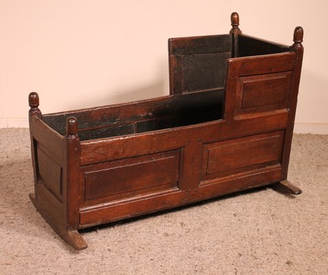 18th Century English Cradle in Oak-HPU-827174