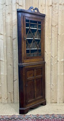 18th Century English Oak Corner Cabinet-QYF-2021866