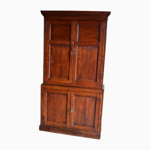 18th Century English Oak Four-Door Cabinet-GTG-1107866