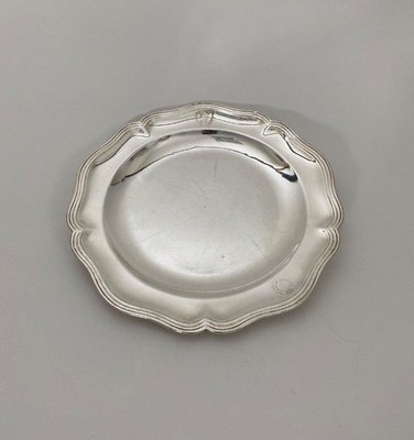 18th Century Filet Dish in Silver with Monogram-QKG-1754193