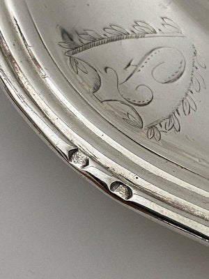 18th Century Filet Dish in Silver with Monogram-QKG-1754193