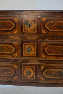 18th Century French Chest of Drawers in Wood and Red Marble-RCE-1440878