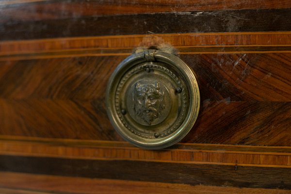 18th Century French Chest of Drawers in Wood and Red Marble-RCE-1440878