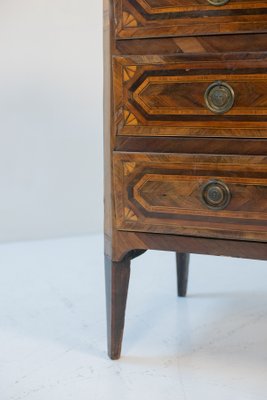 18th Century French Chest of Drawers in Wood and Red Marble-RCE-1440878