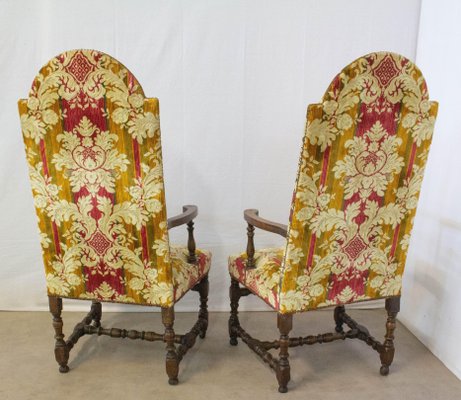 18th Century French Louis XIII Open Armchairs, Set of 2-RIU-725521