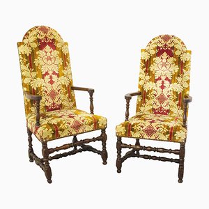 18th Century French Louis XIII Open Armchairs, Set of 2-RIU-725521