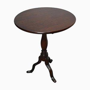 18th Century Georgian Mahogany Tilt Top Wine Table-XO-844071