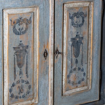 18th Century Hand-Painted Half-Cupboard-VEI-2021238