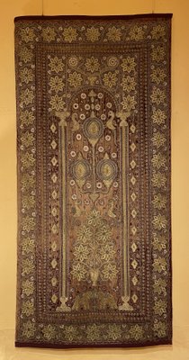 18th Century Indo Portuguese Embroidery with Gold Thread on Velvet-HPU-2032175