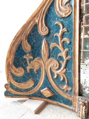 18th Century Italian Blue and Gold Church Mirror-TDA-1820863