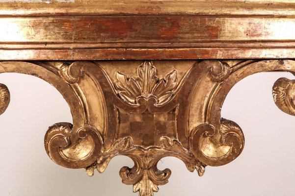 18th Century Italian Giltwood Console Table-MBH-1031695